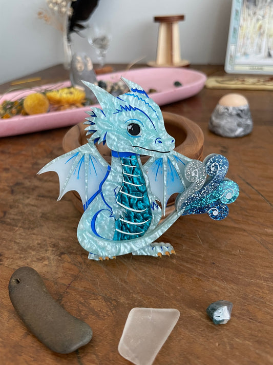 Elemental Dragon Brooch - AIR DRAGON XXIV