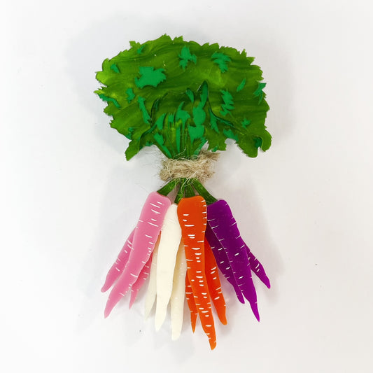 The Witches Garden - Carrot Brooch