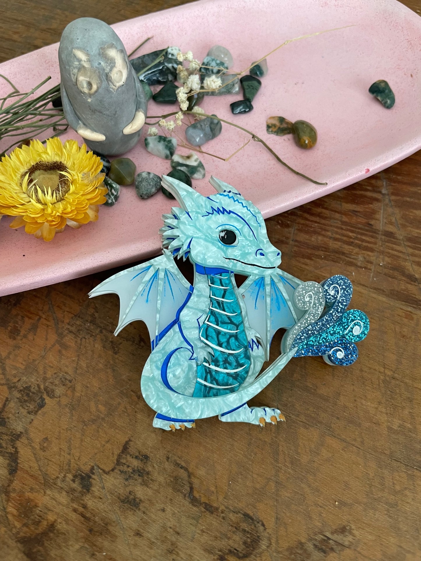 Elemental Dragon Brooch - AIR DRAGON XXIV